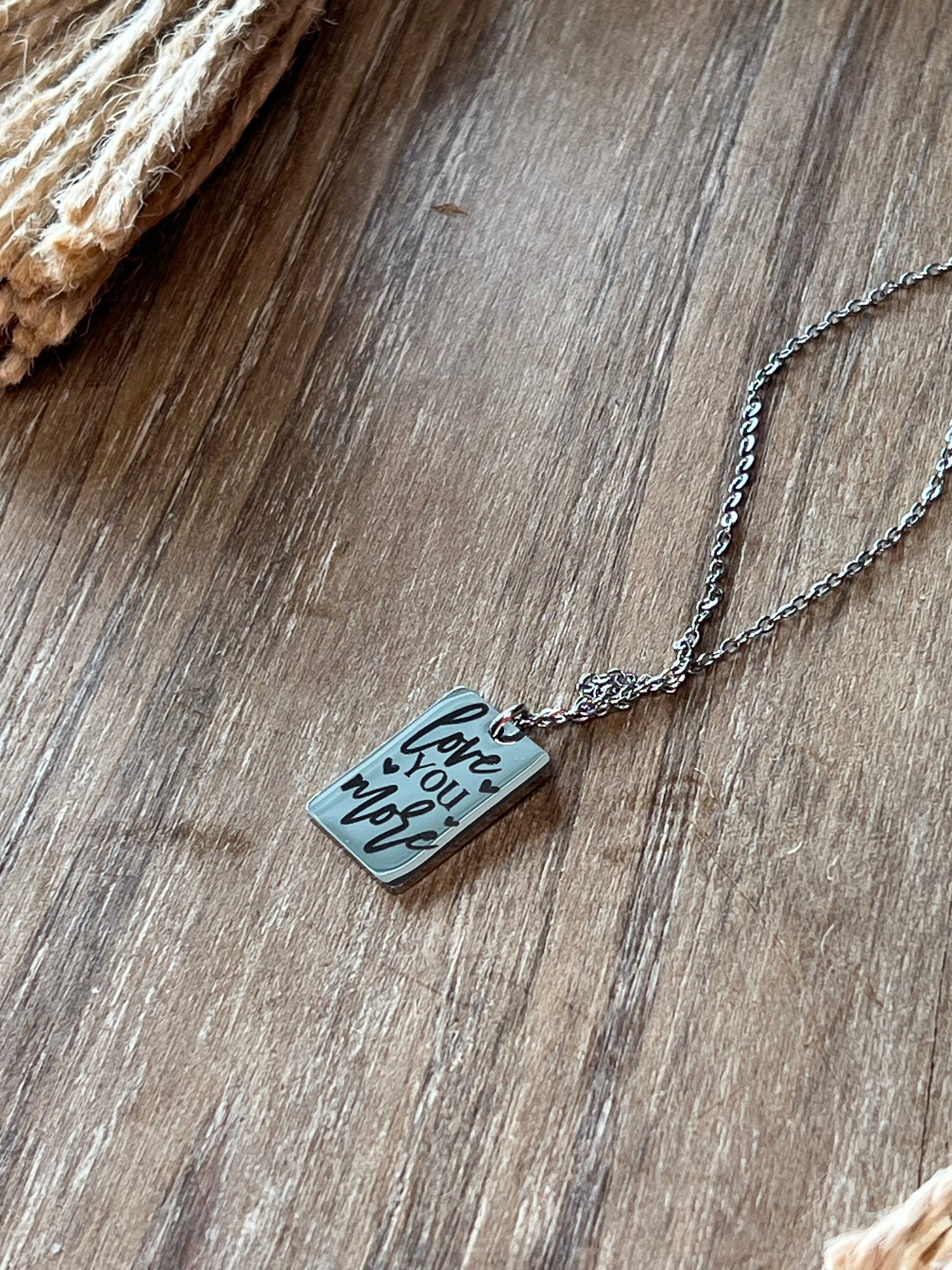 Personalized stainless steel name necklace gift