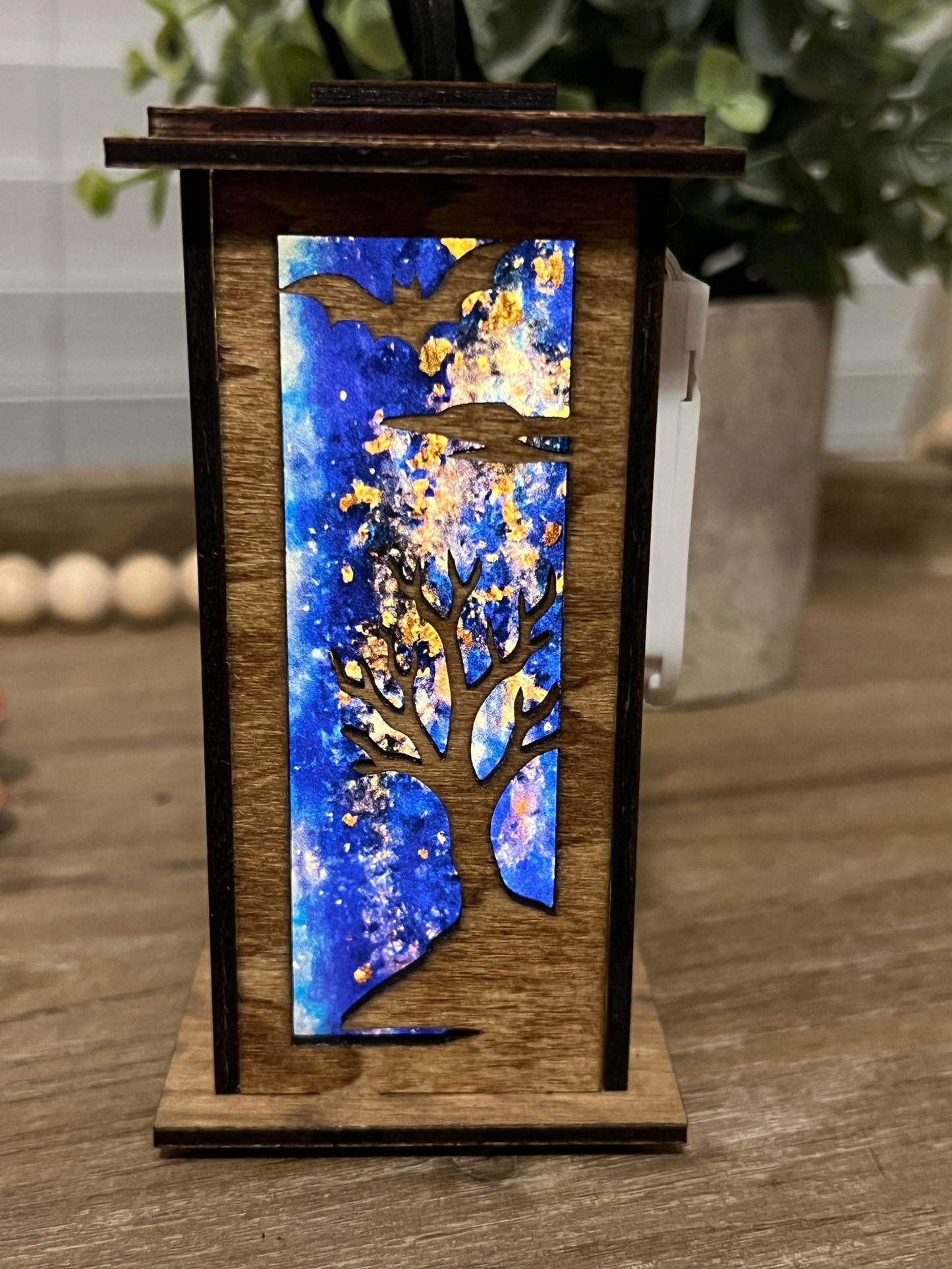 Haunted House Lantern & Ornament SVG – Layered Halloween Laser Cut File (Digital Download)