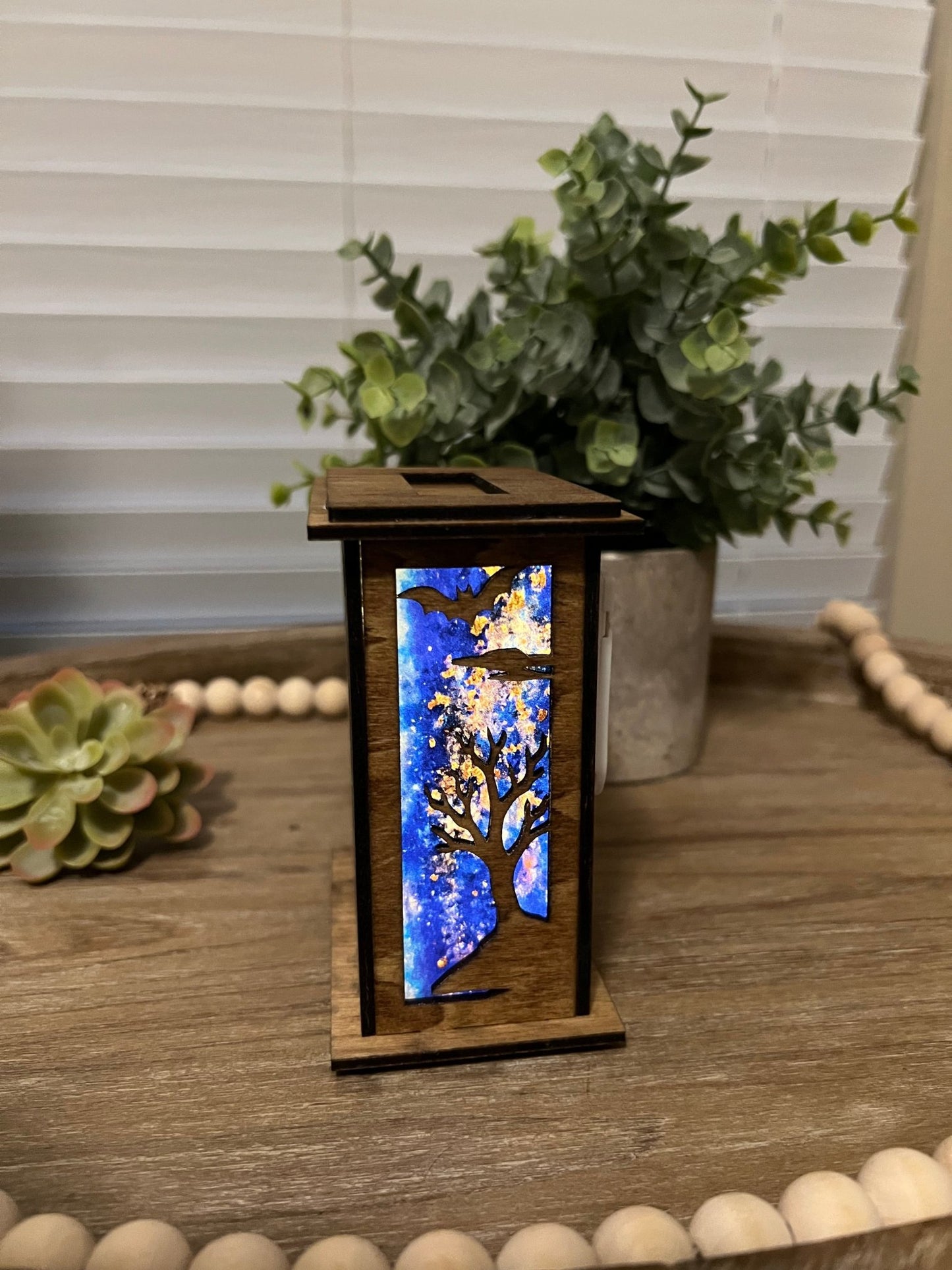 Haunted House Lantern & Ornament SVG – Layered Halloween Laser Cut File (Digital Download)