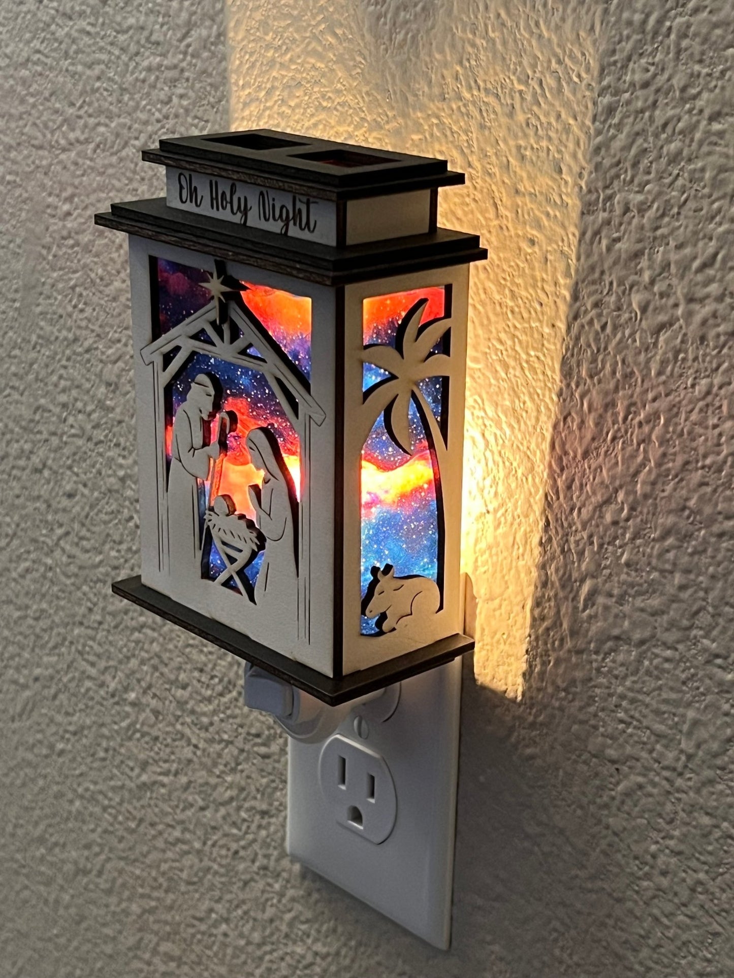 Nativity Lantern Nightlight SVG Bundle | Holy Family Christmas Digital Cut Files